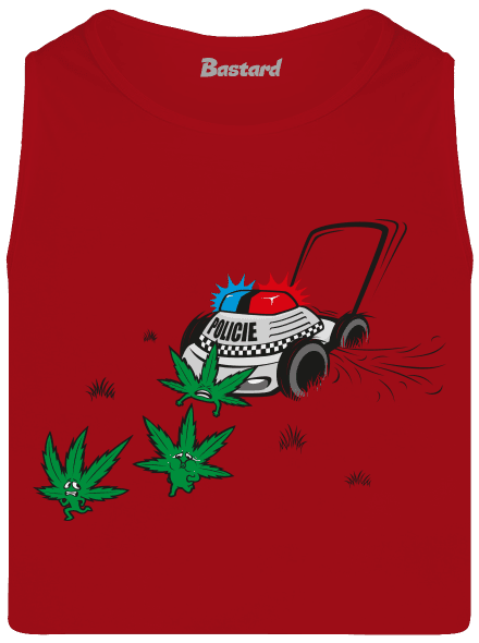 Ganja bust férfi trikó Red