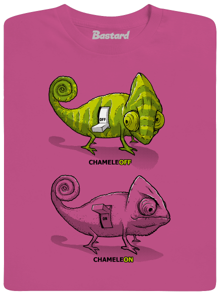ChameleON ChameleOFF gyerek póló Fuchsia