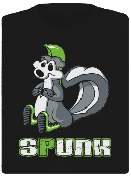 Spunk női sportpóló Black