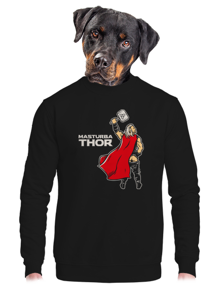 Masturbathor unisex crewneck Black