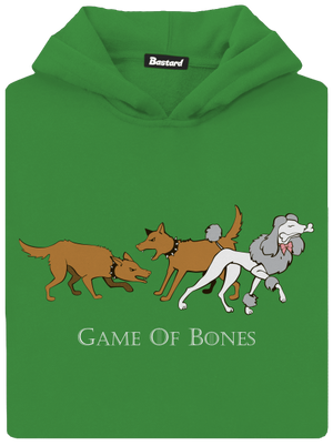 Game of Bones gyerek kenguruzsebes pulóver Kelly Green AWD