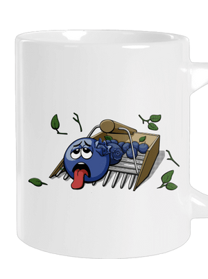 Áfonya nagy bögre White