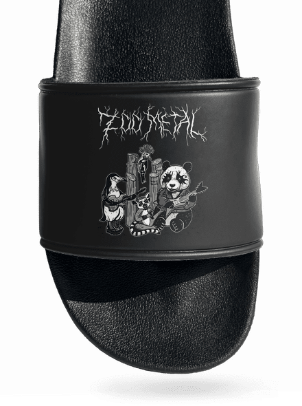ZOO metal papucs Black
