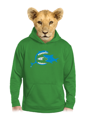 Halak gyerek kenguruzsebes pulóver Kelly Green AWD