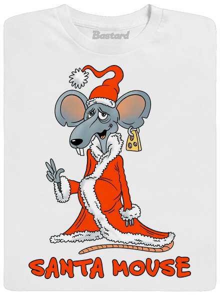 Santa mouse férfi hosszú ujjú póló White