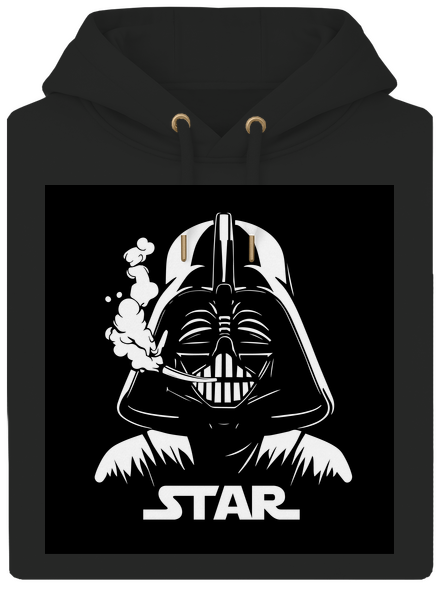 Darth Star unisex prémium pulóver Dark Black
