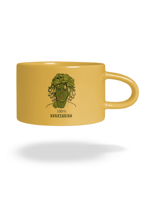 100% vegetáriánus macaron bögre Yellow Macaron