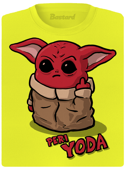 Peri Yoda női sportpóló Neon Yellow