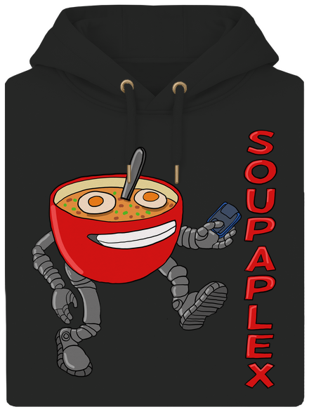 Soupaplex unisex prémium pulóver Dark Black