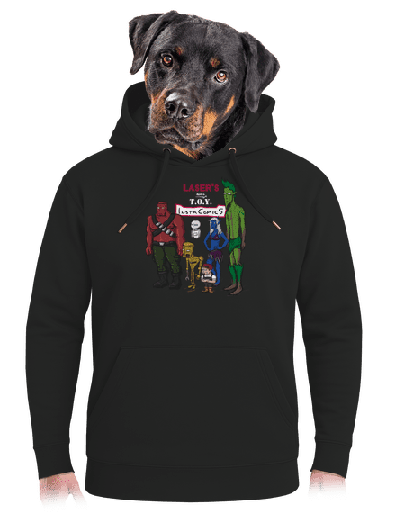 Laser's not a toy unisex prémium pulóver Dark Black