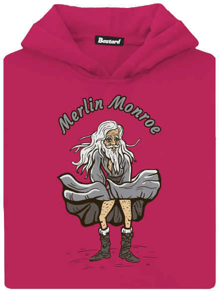 Merlin Monroe	 gyerek kenguruzsebes pulóver Hot Pink