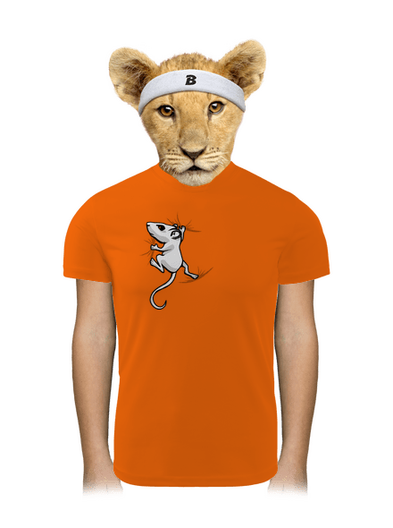 Egér gyerek sport póló Neon Orange