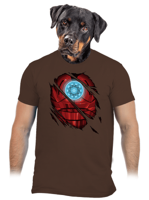 Ironman férfi póló Brown