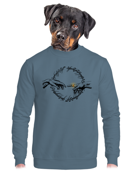 God of ring unisex crewneck Nordic Blue