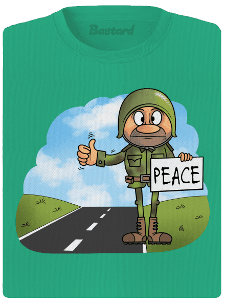Peace női sportpóló Mint Mal