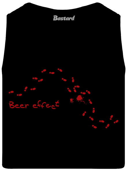 Beer effect férfi trikó Black