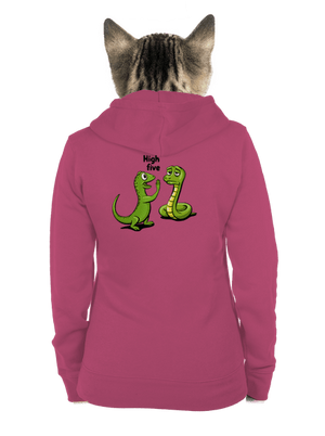 High Five cipzáras női pulóver Magenta