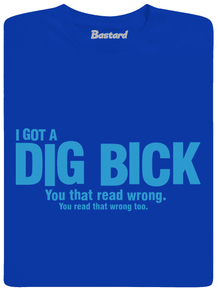 Dig bick férfi hosszú ujjú póló Royal Blue