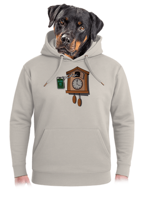 Mobil kakukk unisex prémium pulóver Pastel Macchiato