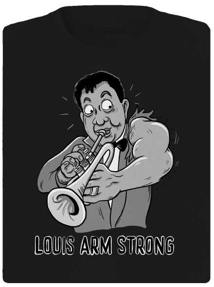 Louis Armstrong női sportpóló Black