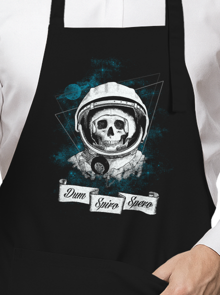 Dum spiro spero kötény Black