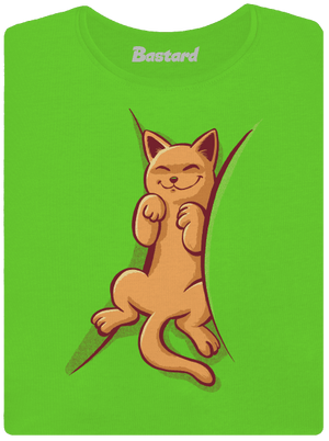 Alvó cica női póló Apple Green