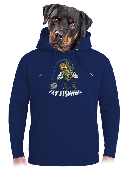 Fly fishing unisex prémium pulóver Navy