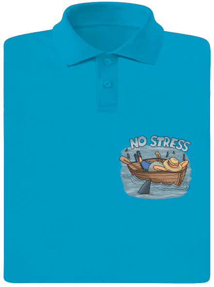 No stress férfi pólóingek Blue Atol
