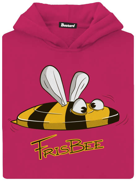 Frisbee gyerek kenguruzsebes pulóver Hot Pink
