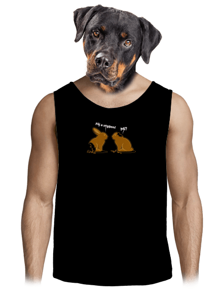 Fáj a seggem! férfi trikó Black