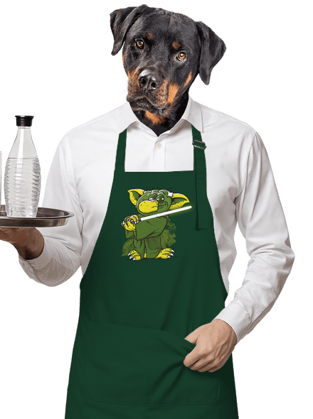 Yoda a nádasban kötény Bottle Green