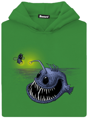 Szívem fénye gyerek kenguruzsebes pulóver Kelly Green AWD