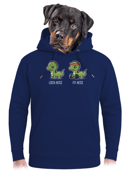 Fit-ness unisex prémium pulóver Navy