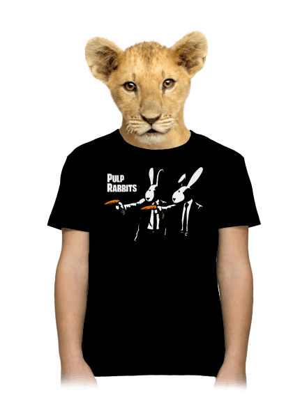 Pulp Rabbits gyerek póló Black