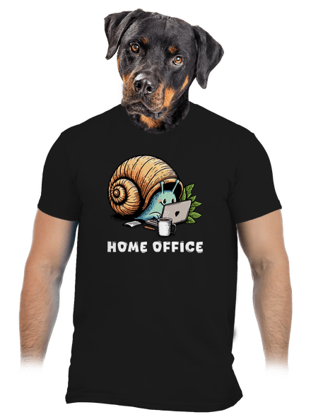 Sneka home office férfi póló Black