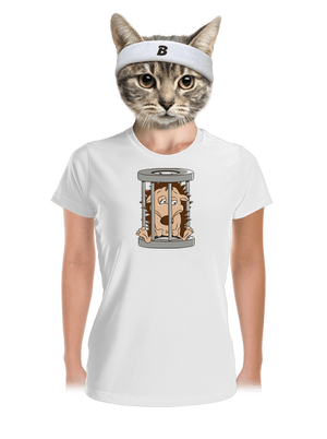 Sün a ketrecben női sportpóló White