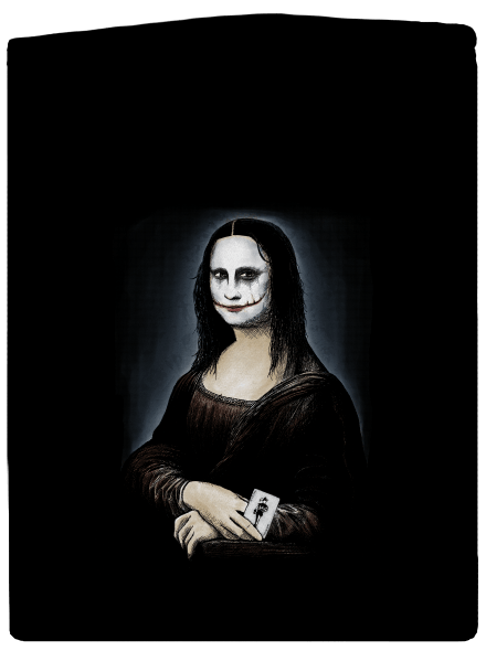 Mona Joker Lisa cipzáras női pulóver Black