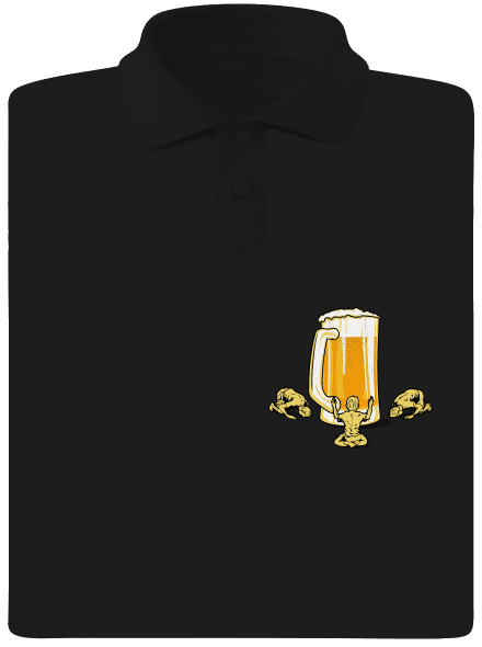 A sör istene férfi pólóingek Black