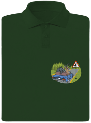 Vadász férfi pólóingek Bottle Green Mal