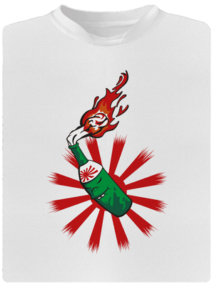 Kamikaze férfi sportpóló White