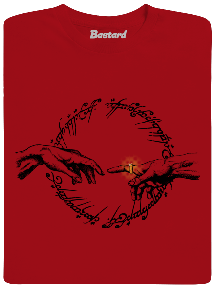 God of ring férfi hosszú ujjú póló Red