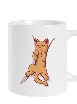 Alvó cica hagyományos bögre White