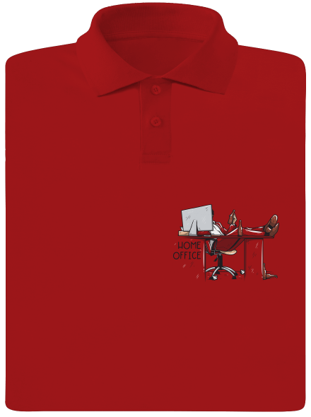 Home office férfi pólóingek Red Mal