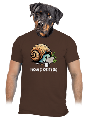 Sneka home office férfi póló Brown