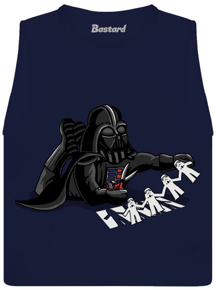 Trooper klónozás női bővített trikó Navy