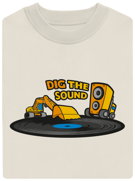 Dig the sound unisex crewneck Off White