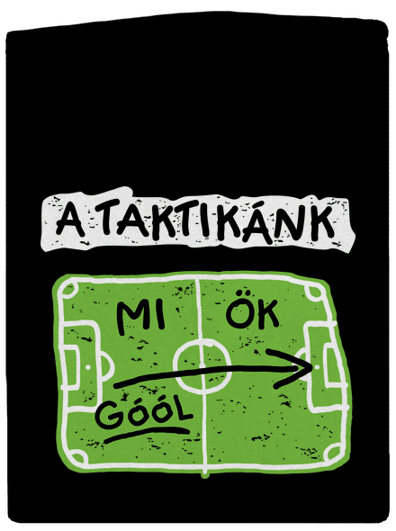 A futballtaktikánk cipzáras női pulóver Black
