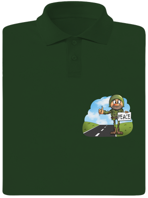 Peace férfi pólóingek Bottle Green Mal