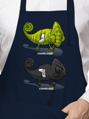 ChameleON ChameleOFF kötény Navy