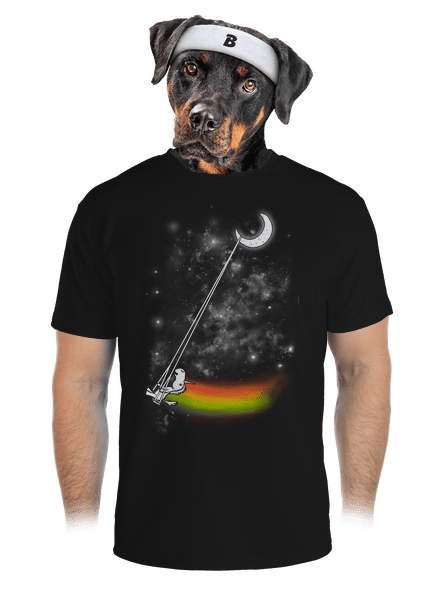 Unicorn universe férfi sportpóló Black